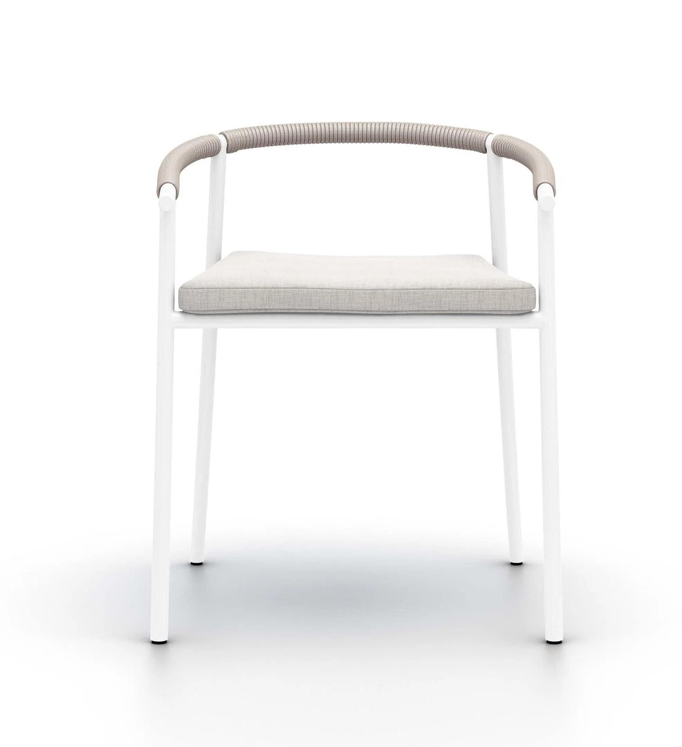 Fourhands New Outdoor Chord Outdoor Dining Chair-White/Stone