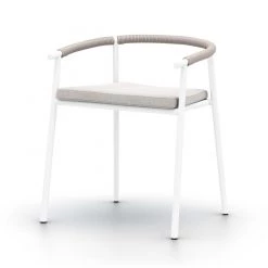 Fourhands New Outdoor Chord Outdoor Dining Chair-White/Stone