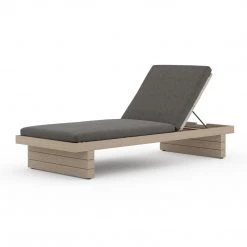 Fourhands Leroy Outdoor Chaise - Washed Brown New Outdoor