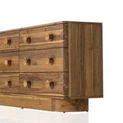 Four Hands Mallory 6 Drawer Dresser-Light Acacia In Stock