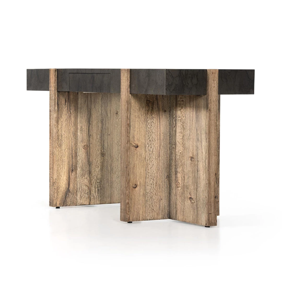 Fourhands Bingham Desk-Rustic Oak Veneer