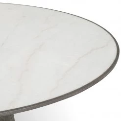 Fourhands Best Sellers Skye Round Dining Table-White Marble