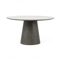 Fourhands Best Sellers Skye Round Dining Table-White Marble
