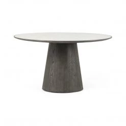 Fourhands Best Sellers Skye Round Dining Table-White Marble