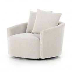 Fourhands Chloe Swivel Chair-Delta Bisque