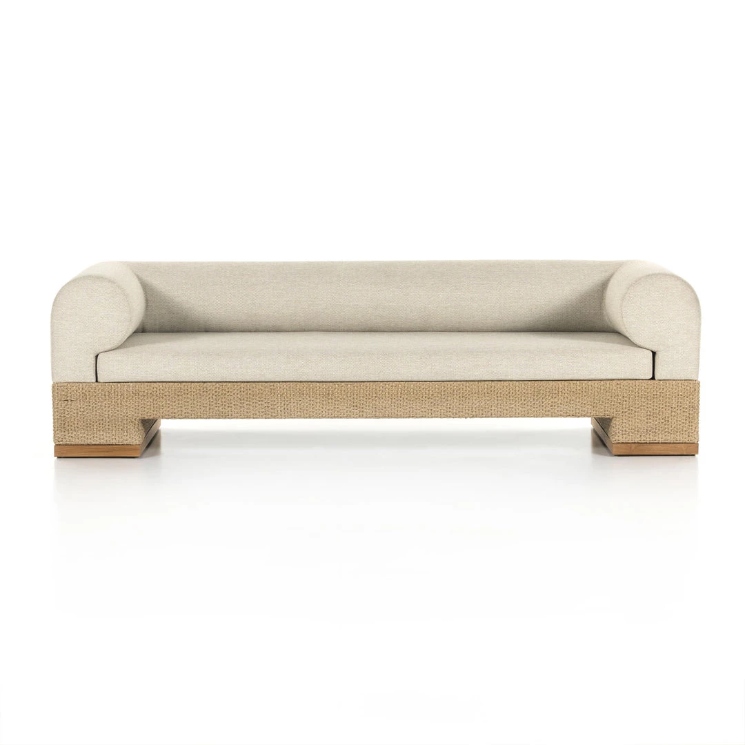 Fourhands Joss Outdoor Sofa-106"-Natural Teak New Outdoor