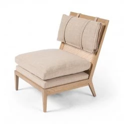 Fourhands Kenzo Chair-Palm Ecru