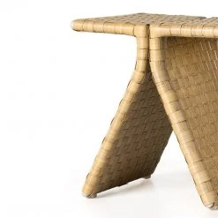 Four Hands New Outdoor Clove Outdoor End Table-Rustic Natural