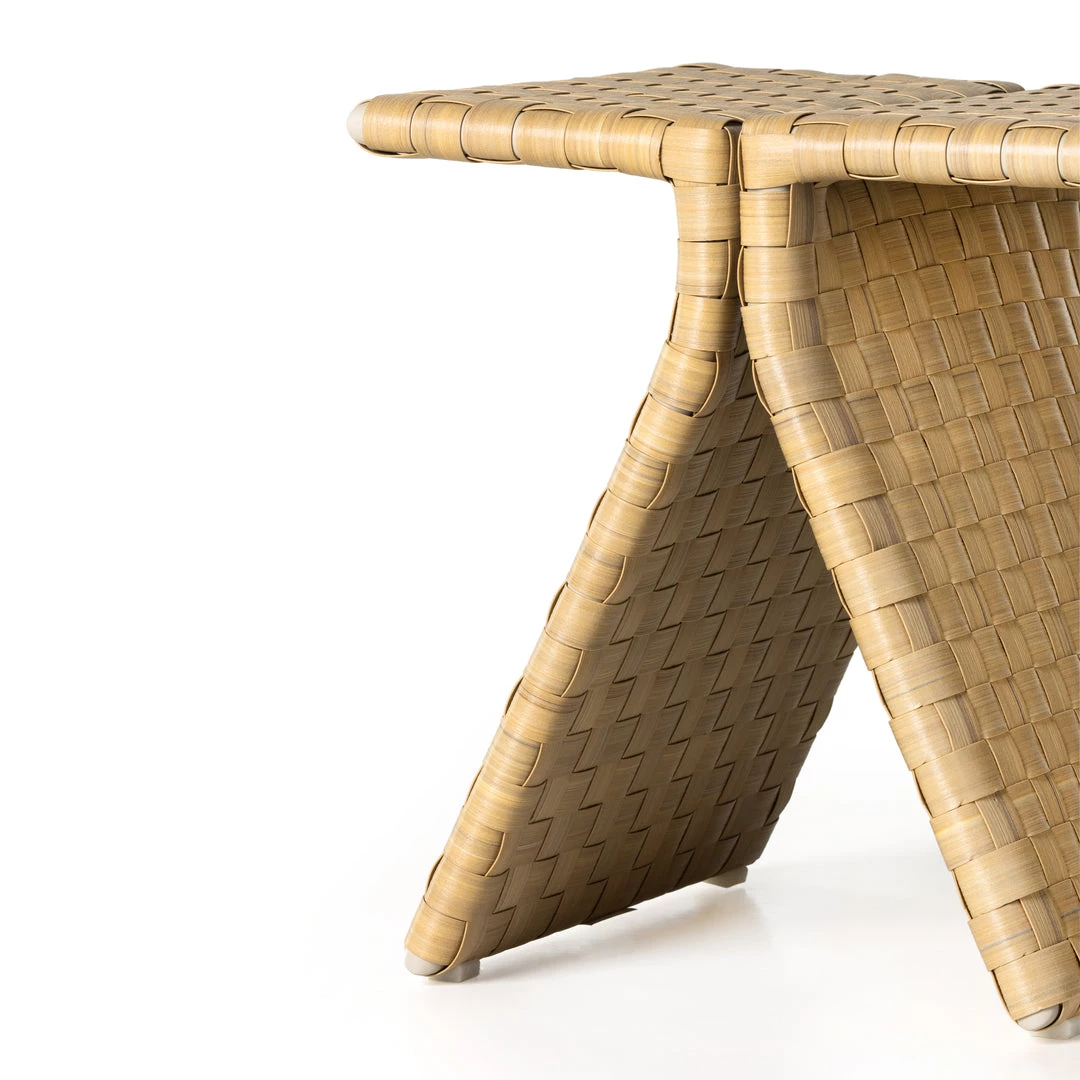 Four Hands New Outdoor Clove Outdoor End Table-Rustic Natural