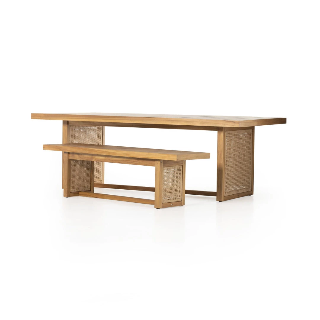 Fourhands New Outdoor Merit Outdoor Dining Bench-64"-Natural