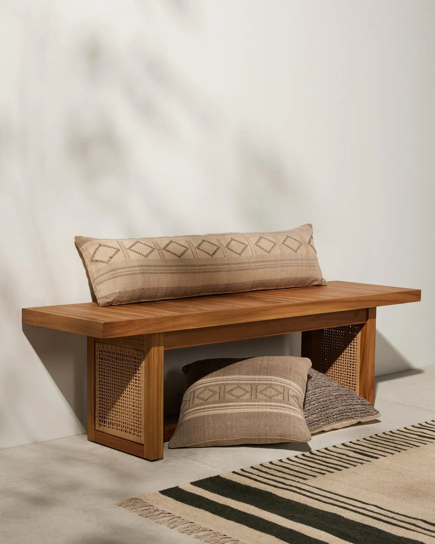 Fourhands New Outdoor Merit Outdoor Dining Bench-64"-Natural