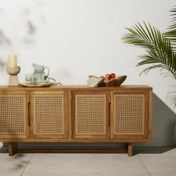 Fourhands New Arrivals Merit Outdoor Sideboard-Natural Teak-Fsc
