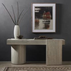 Fourhands Best Sellers Georgie Console Table-Bleached Spalted
