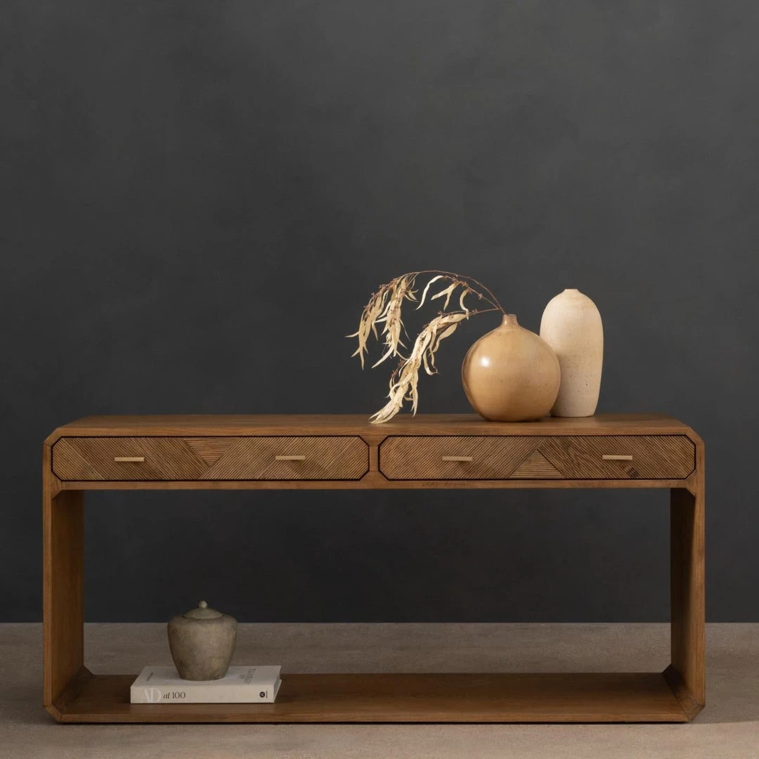 Fourhands New Arrivals Caspian Console Table-Natural Ash