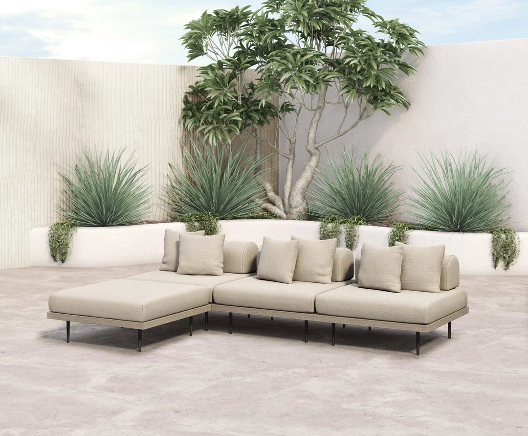 Fourhands New Outdoor Yves Outdoor 3-Pc Sectional