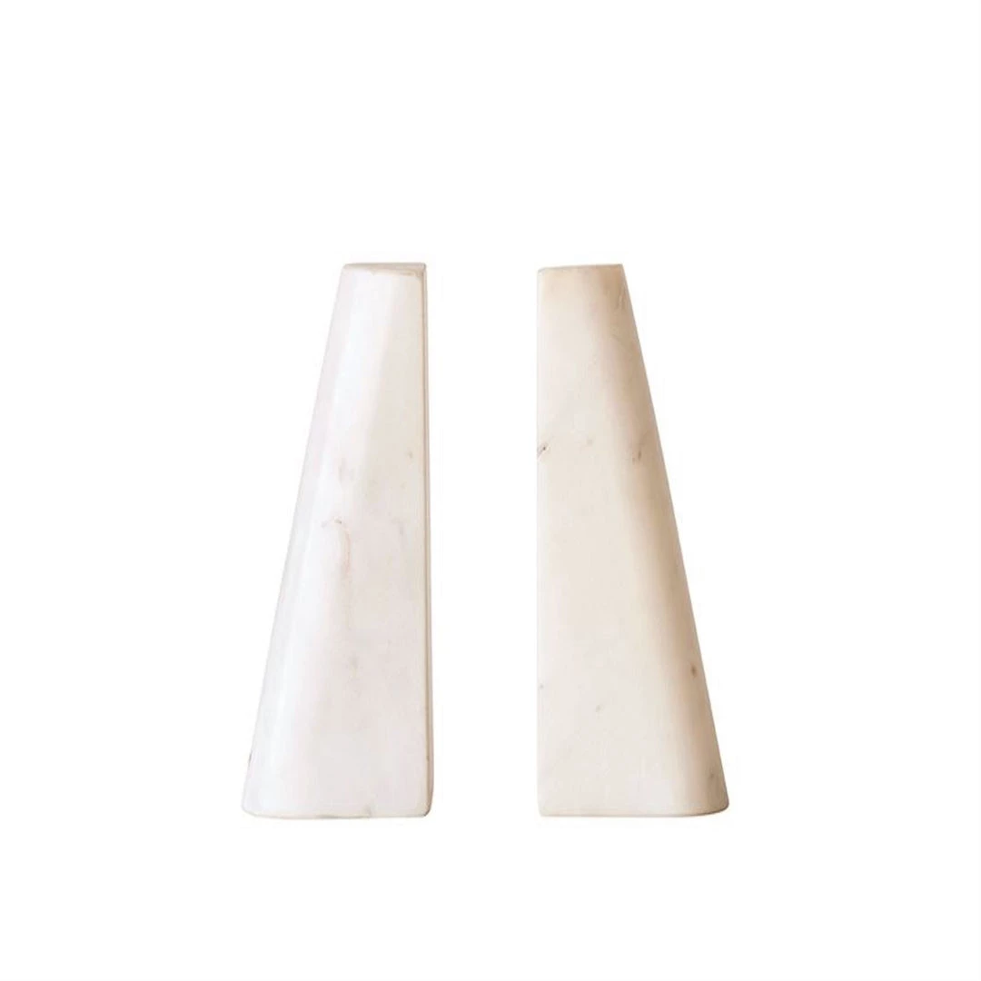 Bloomingville New Home Decor Addison Marble Bookends, Set Of 2
