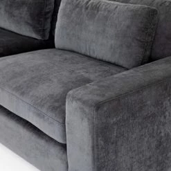 Fourhands Best Sellers Bloor 3-Pc Sectional-Charcoal Worn Velve