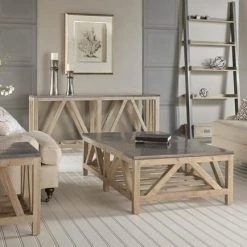 Essentials For Living Blue Stone Console Table New Furniture