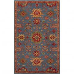 Surya Best Sellers Caesar Rug - Dark Blue/Dark Red