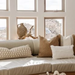 V Rugs & Home Best Sellers Cairo Pillow Natural