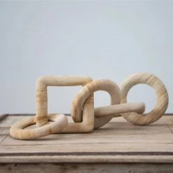 CREATIVE CO OP Best Sellers Carved Sandstone Chain