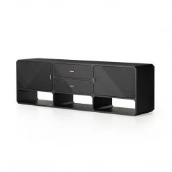 Fourhands Best Sellers Caspian Media Console-Black Ash