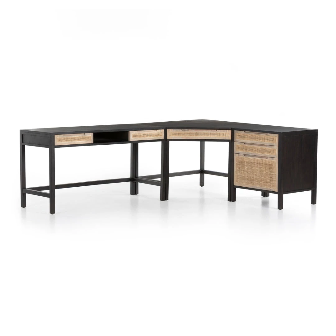 Fourhands Best Sellers Clarita Desk System W/ Filing Cabinet