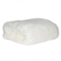 Square Feathers Coco Fur Throw