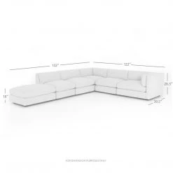 Fourhands Cosette 5-Pc Sectional