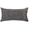 V Rugs & Home Darian Charcoal Lumbar Pillow
