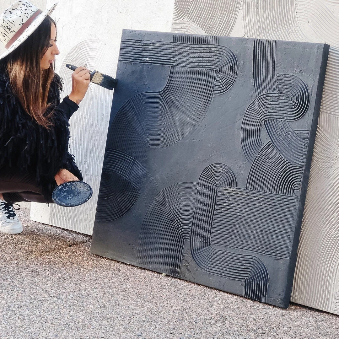 Ashley Craig Deco Arches Original Art - Black Best Sellers