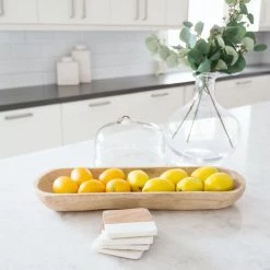 CREATIVE CO OP Delta Wood Bowl