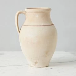 ETU HOME New Home Decor Found Unglazed Jug