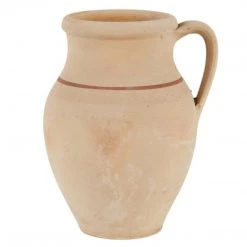 ETU HOME New Home Decor Found Unglazed Jug