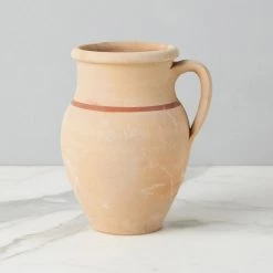 ETU HOME New Home Decor Found Unglazed Jug