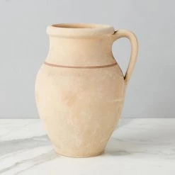 ETU HOME New Home Decor Found Unglazed Jug