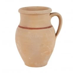 ETU HOME New Home Decor Found Unglazed Jug