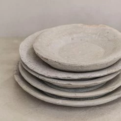 Golden Oldies Found Vintage Stone Plates