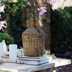 ETU HOME Found Wicker Demijohn