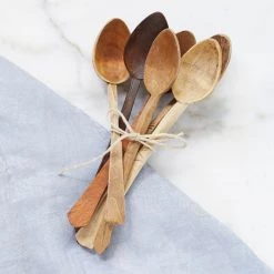 ETU HOME Found Wood Serving Spoon, Set Of 2 New Kitchen
