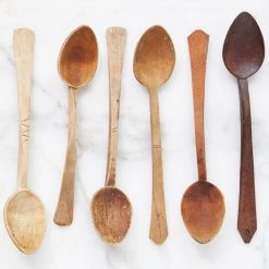 ETU HOME Found Wood Serving Spoon, Set Of 2 New Kitchen