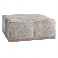 Alder & Tweed Best Sellers Frosted Hide Ottoman