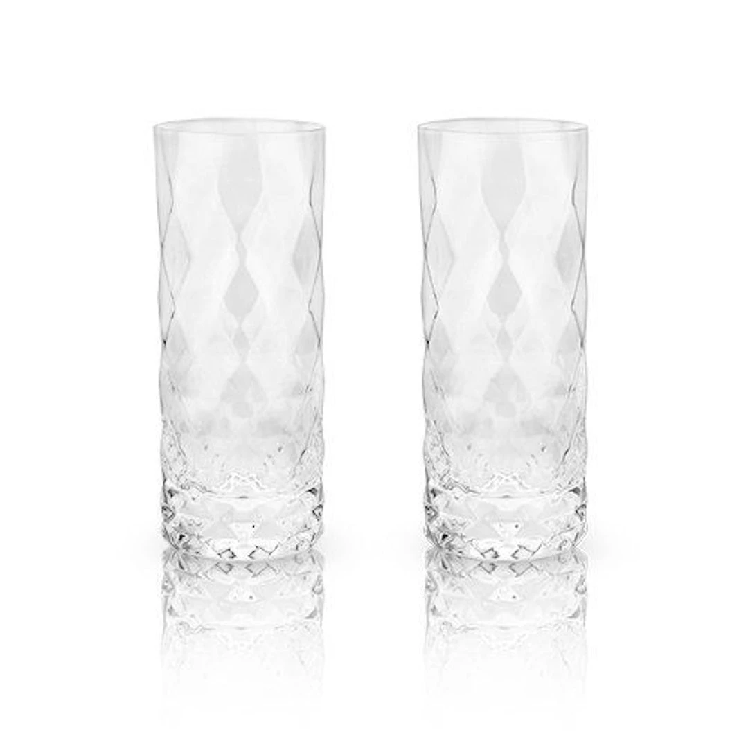 True Brands New Kitchen Garnet Highball Glasses
