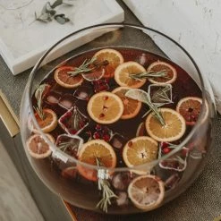 HomArt New Kitchen Glass Punch Bowl