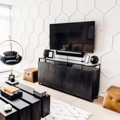 Mercana Glass Top Sideboard