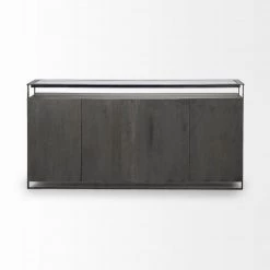 Mercana Glass Top Sideboard