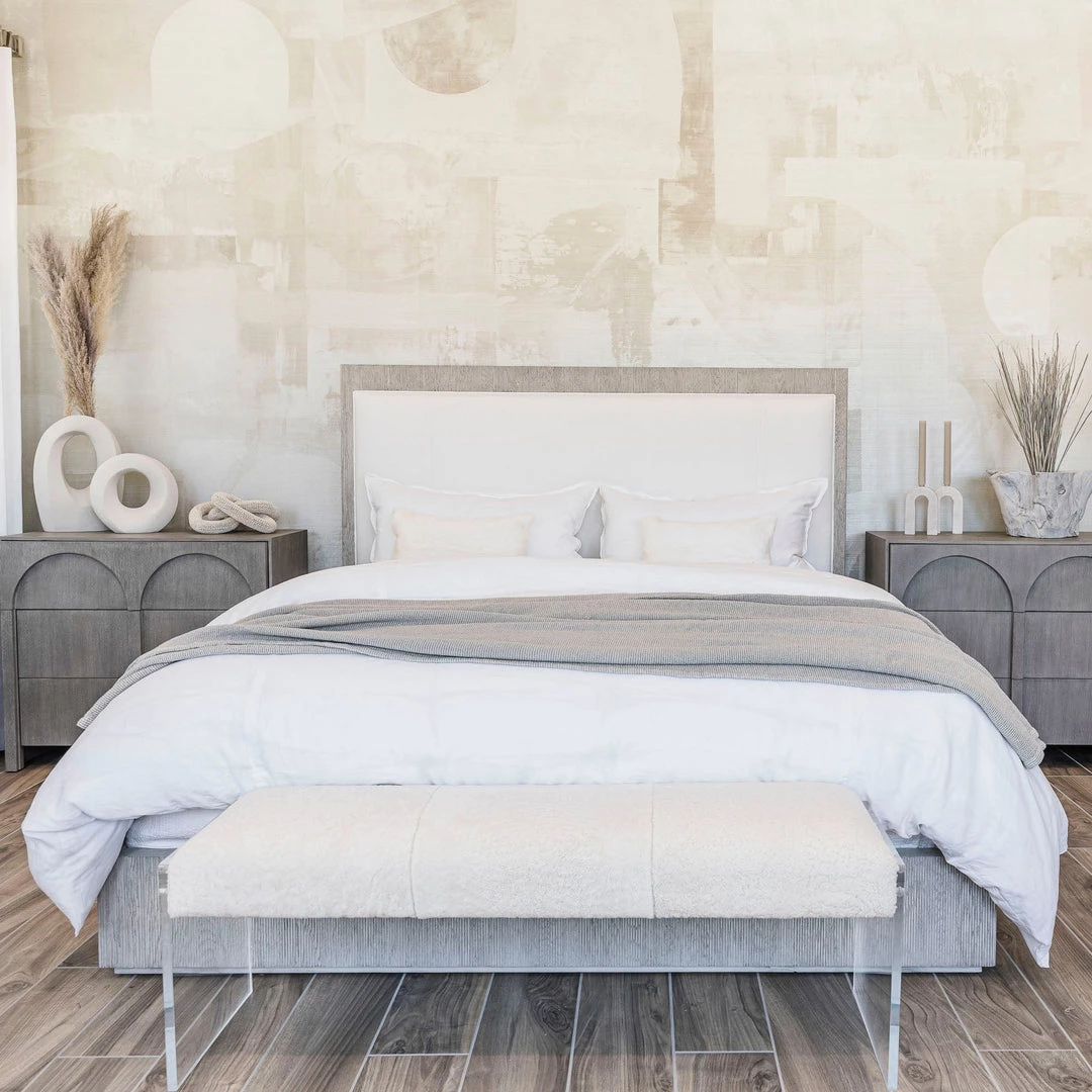 INTERLUDE HOME Goat Skin Bolster Pillow