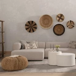 Fourhands Jute Knit Pouf