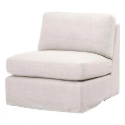 Essentials For Living Best Of Living Room Lena Modular Slope Arm Slipcover 1-Seat Armless Chair