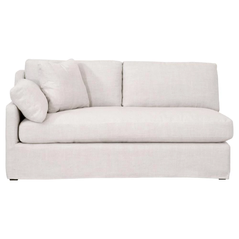 Essentials For Living Lena Modular Slope Arm Slipcover 2-Seat Left Arm Sofa Best Of Living Room